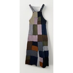 Patchwork Wide-Leg Jumpsuit - Multicolor